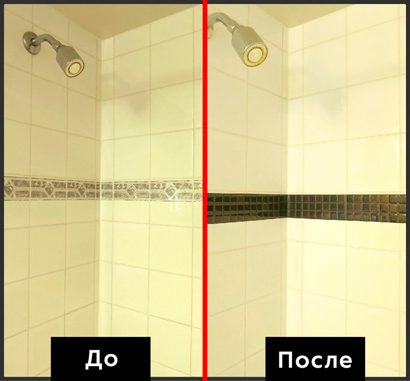 Пример виниловой пленки в ванной