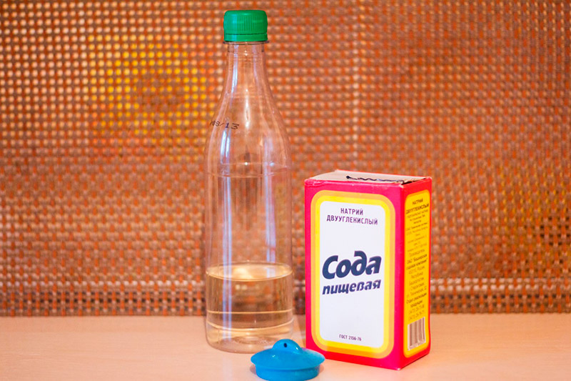 Сода и уксус для чистки плитки