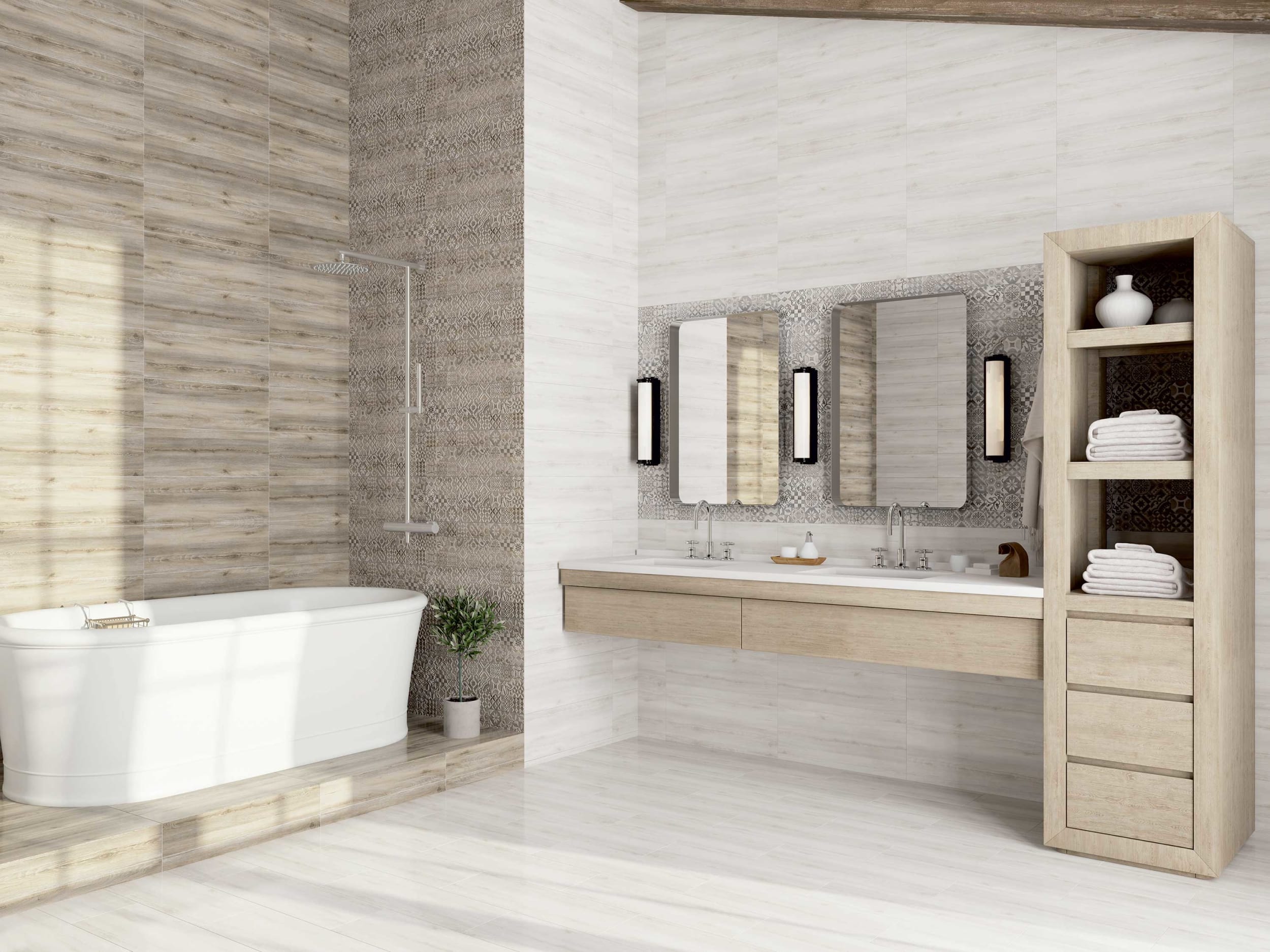 Стильные решения для маленьких ванных комнат